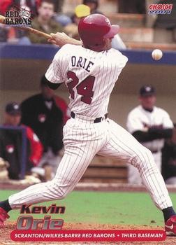 2001 Choice Scranton/Wilkes-Barre Red Barons #17 Kevin Orie Front