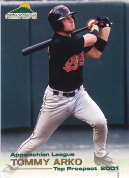 2001 Grandstand Appalachian League Top Prospects #NNO Tommy Arko Front