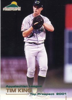 2001 Grandstand Appalachian League Top Prospects #NNO Tim King Front