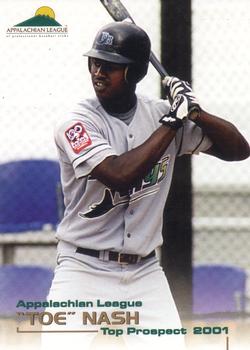 2001 Grandstand Appalachian League Top Prospects #NNO Greg Nash Front