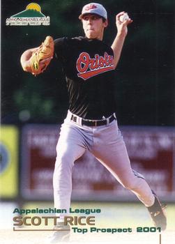 2001 Grandstand Appalachian League Top Prospects #NNO Scott Rice Front