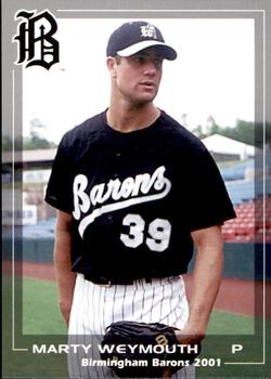 2001 Grandstand Birmingham Barons #39 Marty Weymouth Front