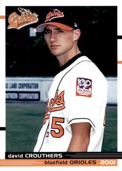 2001 Grandstand Bluefield Orioles #NNO David Crouthers Front