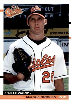 2001 Grandstand Bluefield Orioles #NNO Brad Edwards Front