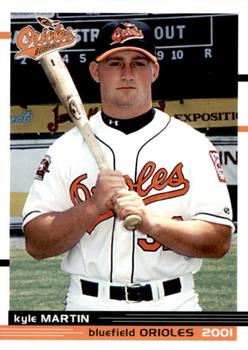 2001 Grandstand Bluefield Orioles #NNO Kyle Martin Front