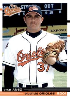 2001 Grandstand Bluefield Orioles #NNO Omar Anez Front