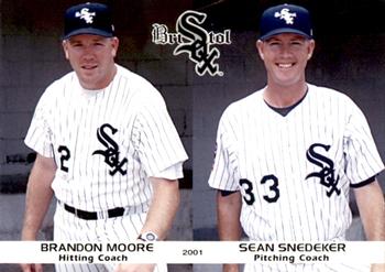 2001 Grandstand Bristol White Sox #NNO Brandon Moore / Sean Snedeker Front