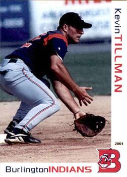 2001 Grandstand Burlington Indians #22 Kevin Tillman Front