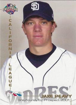 2001 Grandstand California League Top Prospects #NNO Jake Peavy Front