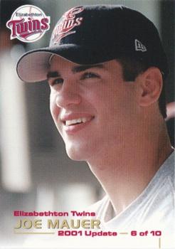 2001 Grandstand Elizabethton Twins Update #6 Joe Mauer Front