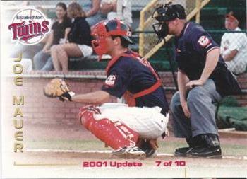 2001 Grandstand Elizabethton Twins Update #7 Joe Mauer Front