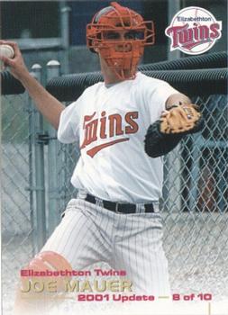 2001 Grandstand Elizabethton Twins Update #8 Joe Mauer Front