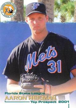 2001 Grandstand Florida State League Top Prospects #NNO Aaron Heilman Front