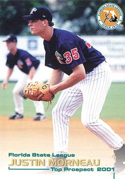 2001 Grandstand Florida State League Top Prospects #NNO Justin Morneau Front