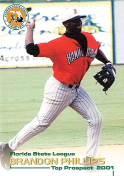 2001 Grandstand Florida State League Top Prospects #NNO Brandon Phillips Front