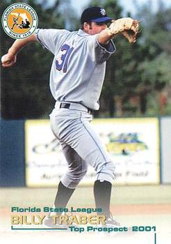 2001 Grandstand Florida State League Top Prospects #NNO Billy Traber Front