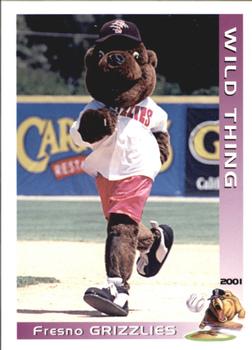 2001 Grandstand Fresno Grizzlies #NNO Wild Thing Front