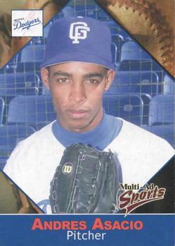 2001 Grandstand Great Falls Dodgers #2 Andres Astacio Front