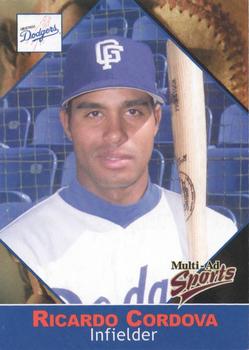 2001 Grandstand Great Falls Dodgers #4 Ricardo Cordova Front