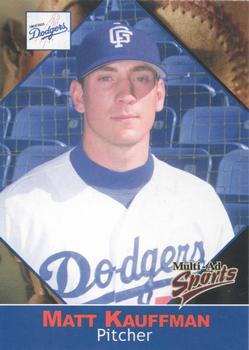 2001 Grandstand Great Falls Dodgers #12 Matt Kauffman Front