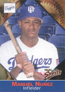 2001 Grandstand Great Falls Dodgers #19 Manuel Nunez Front