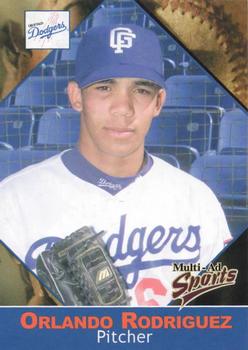 2001 Grandstand Great Falls Dodgers #24 Orlando Rodriguez Front