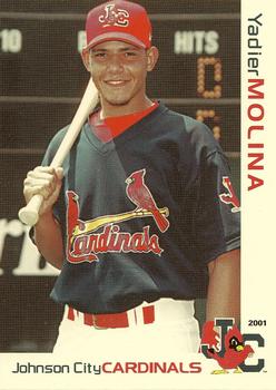 2001 Grandstand Johnson City Cardinals #NNO Yadier Molina Front