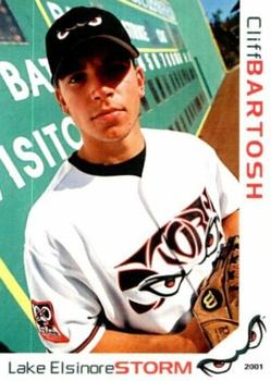 2001 Grandstand Lake Elsinore Storm #NNO Cliff Bartosh Front