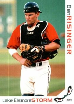 2001 Grandstand Lake Elsinore Storm #NNO Ben Risinger Front