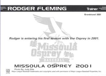 2001 Grandstand Missoula Osprey #NNO Rodger Fleming Back