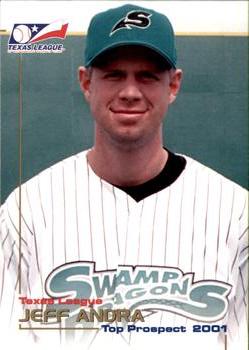 2001 Grandstand Texas League Top Prospects #NNO Jeff Andra Front