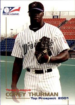 2001 Grandstand Texas League Top Prospects #NNO Corey Thurman Front