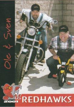 2001 Fargo-Moorhead RedHawks #NNO Ole / Sven Front