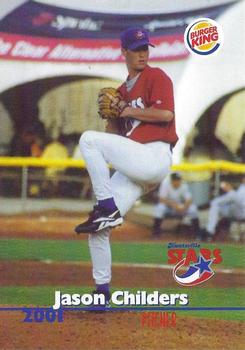 2001 Huntsville Stars #NNO Jason Childers Front