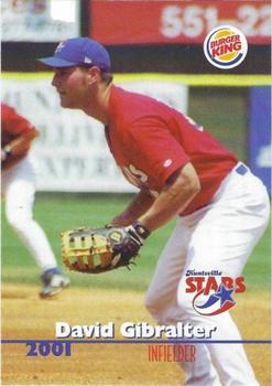 2001 Huntsville Stars #NNO David Gibralter Front