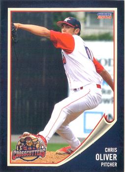 2014 Choice Williamsport Crosscutters #21 Chris Oliver Front