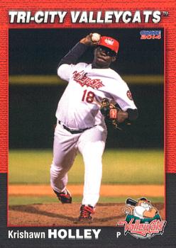 2014 Choice Tri-City ValleyCats #6 Krishawn Holley Front