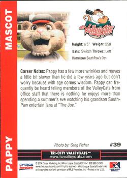 2014 Choice Tri-City ValleyCats #39 Pappy Back