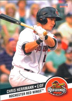2014 Choice Rochester Red Wings #13 Chris Herrmann Front