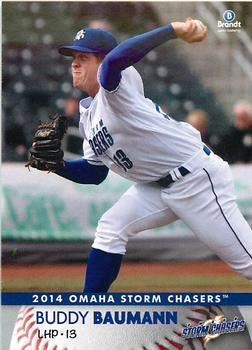 2014 Brandt Omaha Storm Chasers #2 Buddy Baumann Front