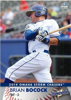 2014 Brandt Omaha Storm Chasers #3 Brian Bocock Front