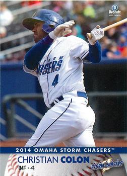 2014 Brandt Omaha Storm Chasers #1 Christian Colon Front