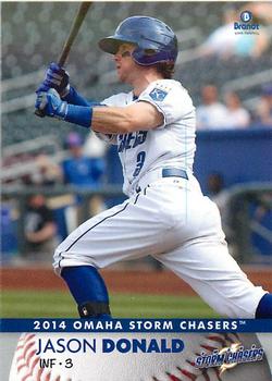 2014 Brandt Omaha Storm Chasers #6 Jason Donald Front
