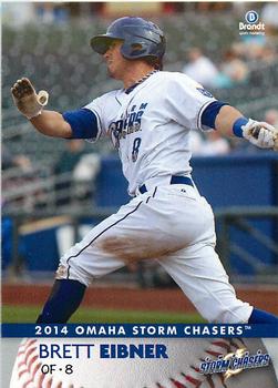 2014 Brandt Omaha Storm Chasers #9 Brett Eibner Front