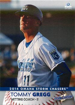 2014 Brandt Omaha Storm Chasers #28 Tommy Gregg Front