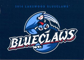 2014 Brandt Lakewood BlueClaws #36 Checklist Front