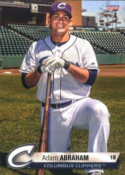 2014 Choice Columbus Clippers #1. Adam Abraham Front