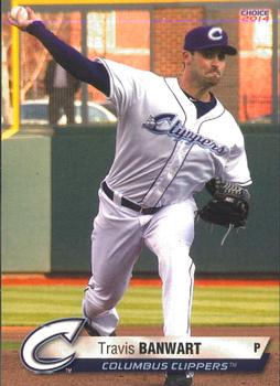 2014 Choice Columbus Clippers #4. Travis Banwart Front