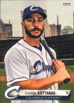 2014 Choice Columbus Clippers #20. George Kottaras Front
