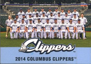 2014 Choice Columbus Clippers #36. Team Set Checklist Front